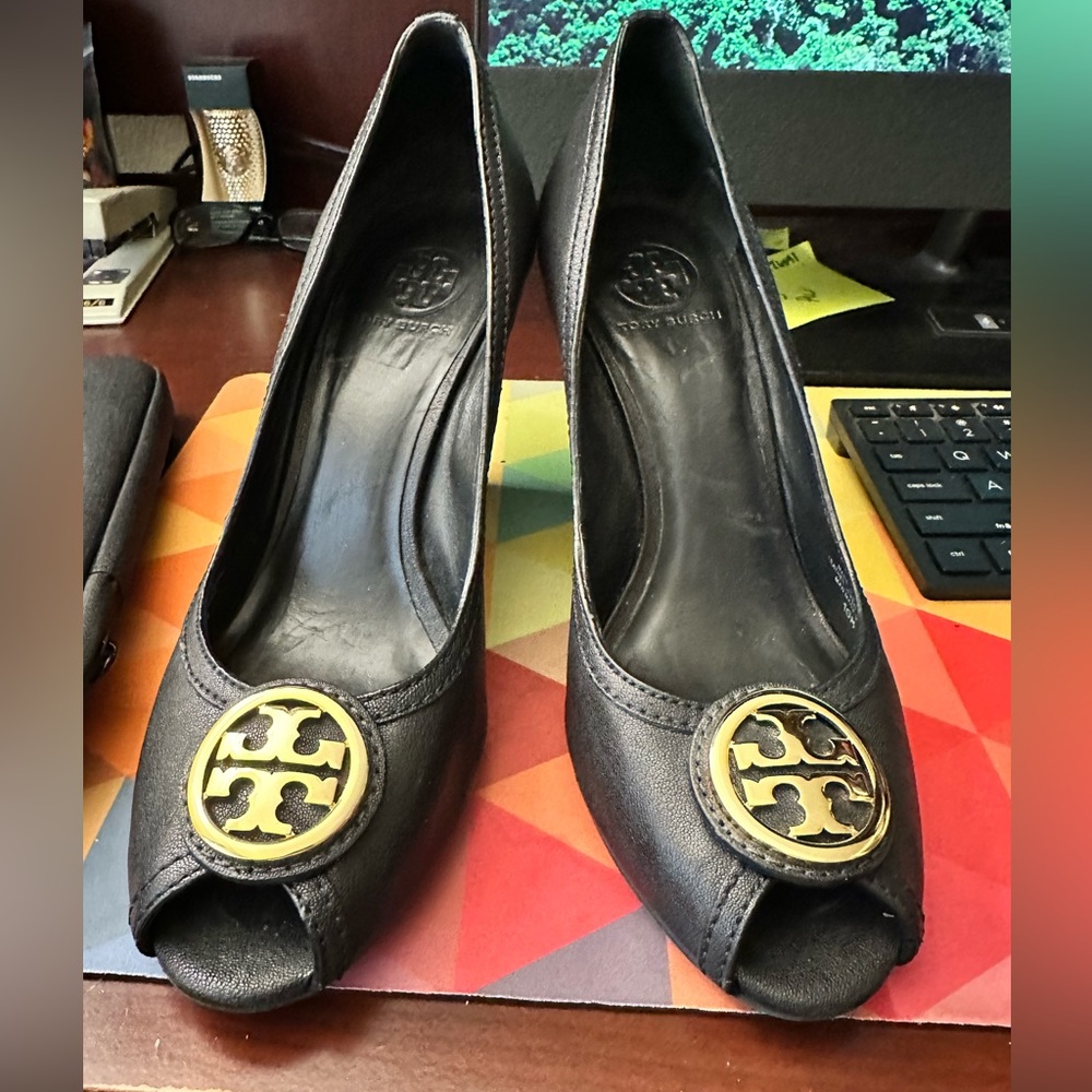 Tory Burch Wedge Peep Toe